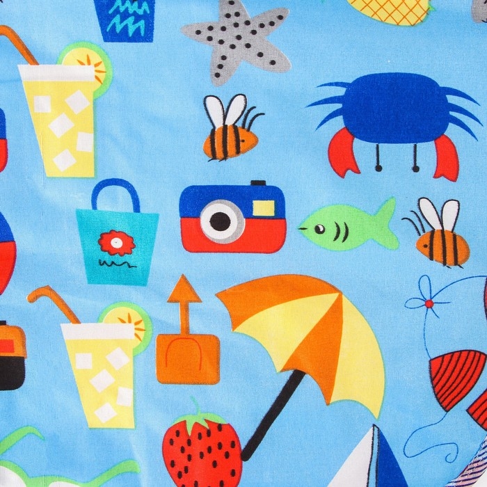 Пеленка на непромокаемой основе, 50х65 см., голубой МИКС Пеленка на непромокаемой основе, 50х65 см., голубой МИКС