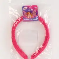 Ободок для волос плюшевый, цвет розовый, Винкс