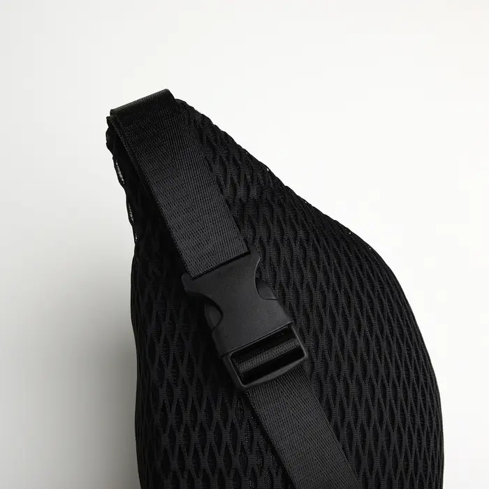 Поясная сумка на молнии, 27&times;8&times;14 см, чёрная