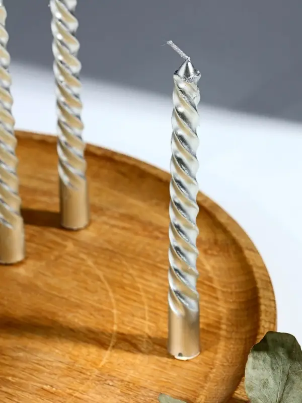 Свечи витые «Поверь в мечту. Лошадка в облаках», 4 шт, 6,8 х 16 х 2 см Свечи витые «Поверь в мечту. Лошадка в облаках», 4 шт, 6,8 х 16 х 2 см