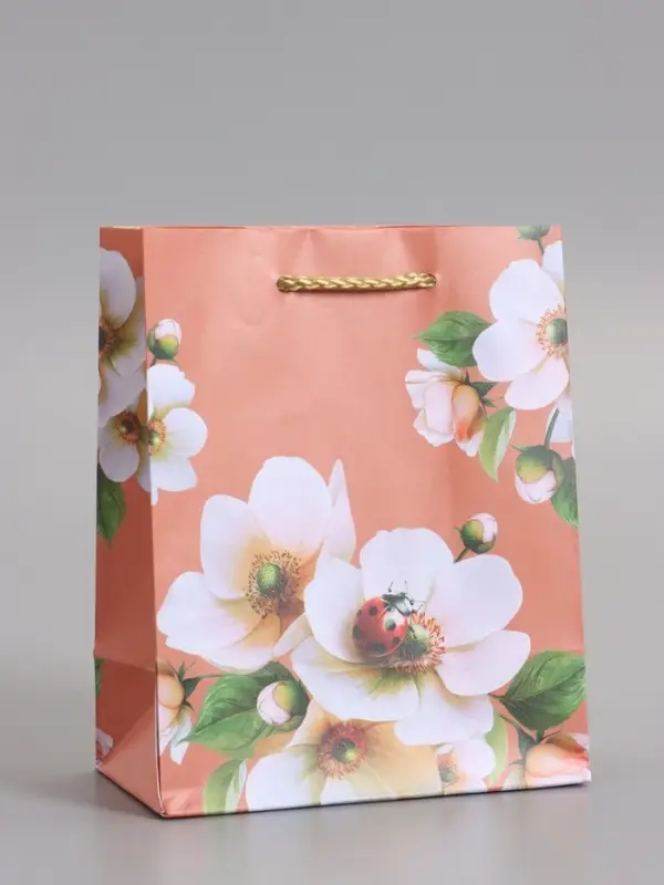 Пакет подарочный ламинированый "Гармония" 11,5 х 14,5 х 6,5 см