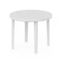 Стол круглый, 90&times;90&times;75 см, пластиковый, белый