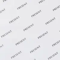 Бумага упаковочная тишью «Present», белая, 50 х 70 см
