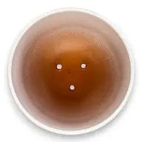 Горшок цветочный с поддоном 3 л, d18/h15,5 см белый керамика, "Перл" (М)