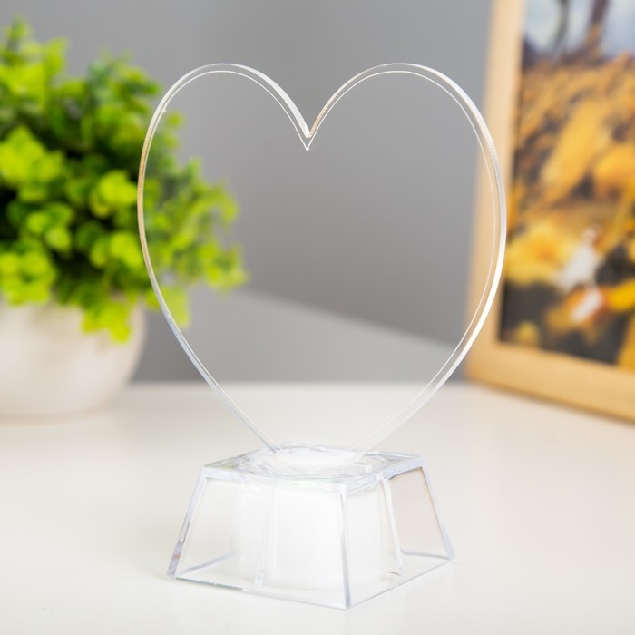 Ночник Ночник "Сердечко" LED 3хAG10 10х10х13 см