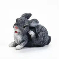 Садовая фигура из полистоуна &laquo;Заяц-почесун&raquo;, 28&times;14&times;21 см