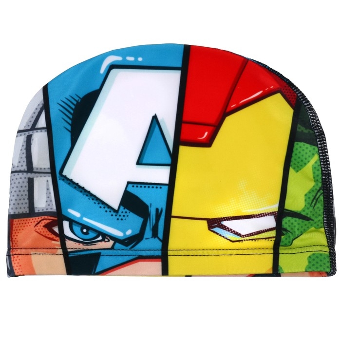 Шапочка для плавания «Мстители», обхват головы 46-50 см.