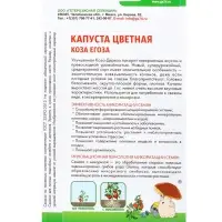 Семена Капуста цветная &laquo;Коза Егоза&raquo;, &laquo;Симбиоз&raquo; 0.25 г