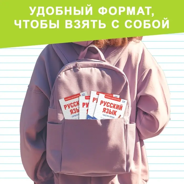 Шпаргалки для средней школы набор &laquo;Учим русский язык&raquo;, 4 шт.
