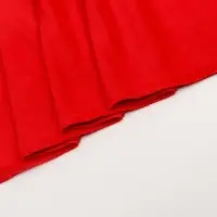 Лоскут Плюш на трикотажной основе,красный 100*150см,100% п/э