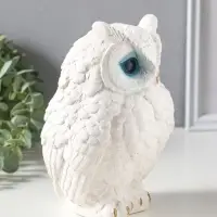 Копилка для денег &laquo;Филин Филя&raquo;, 13&times;13&times;20 см, белый