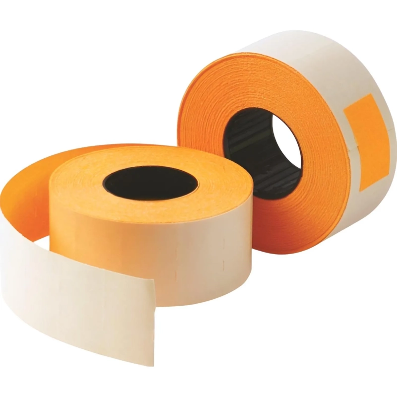 Этикет-лента 26х16 оранж прям 1000шт/рул 10рул/уп