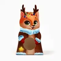 Коробка складная с окном «Оленёнок», 9 х 16.6 х 6 см
