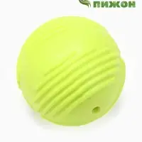 Мяч для собак &laquo;Суперпес&raquo;, 6.5 см, рифленый, TPR, жёлтый