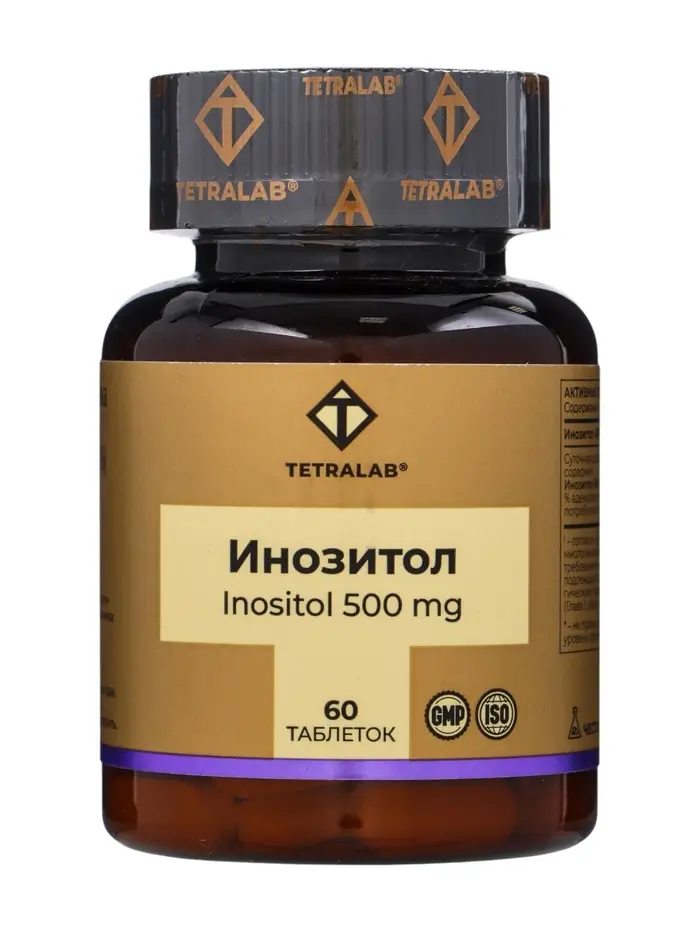 Инозитол TETRALAB, 500мг, таб. №60 Инозитол TETRALAB, 500мг, таб. №60