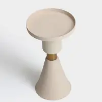 Подсвечник на 1 свечу текстурный &laquo;Бежевый&raquo;, 10.5&times;10.5&times;19.5 см