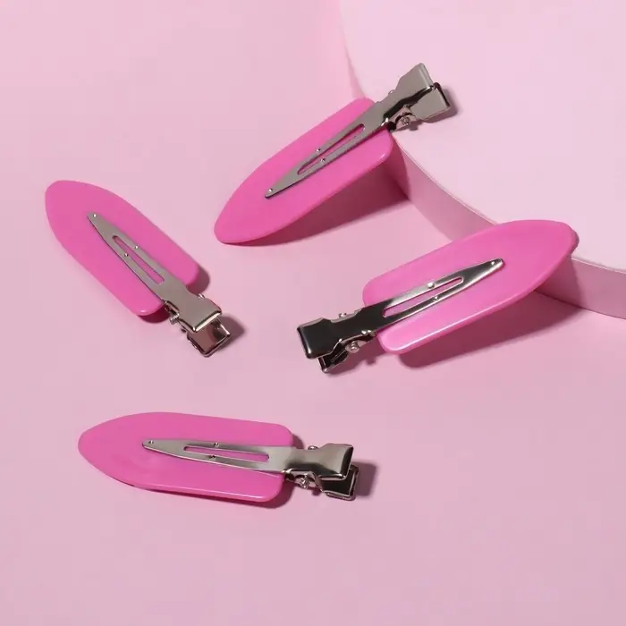 Зажимы для волос, набор - 4 шт., 1.8×6 (±1) см, МИКС Зажимы для волос, набор - 4 шт., 1.8×6 (±1) см, МИКС