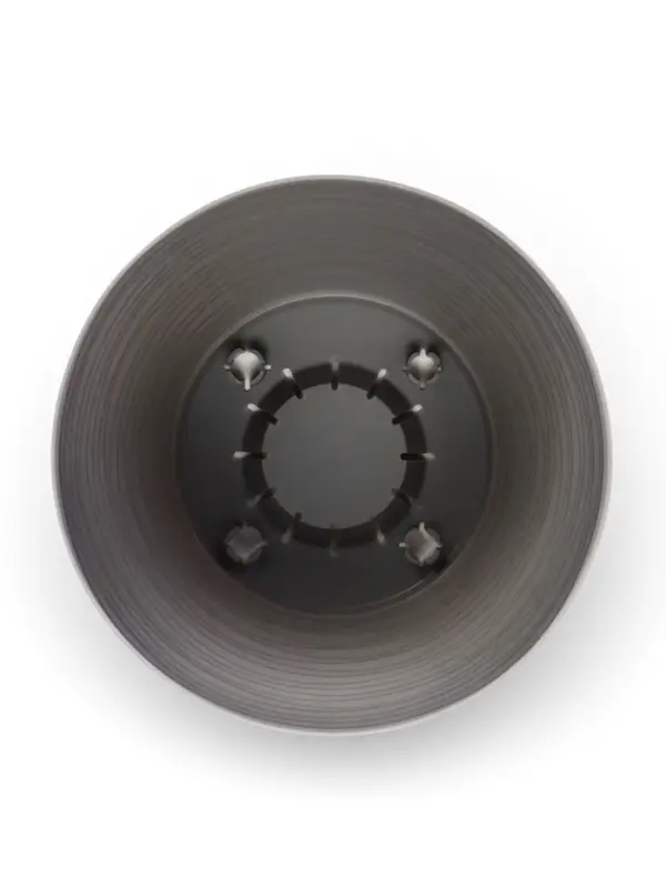 Горшок для цветов с поддоном &laquo;Дюна&raquo;, 5.5 л, пластиковый, серый