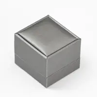 Футляр под кольцо &laquo;Квадро&raquo; классический, 6.5&times;6&times;5.5 см, серый