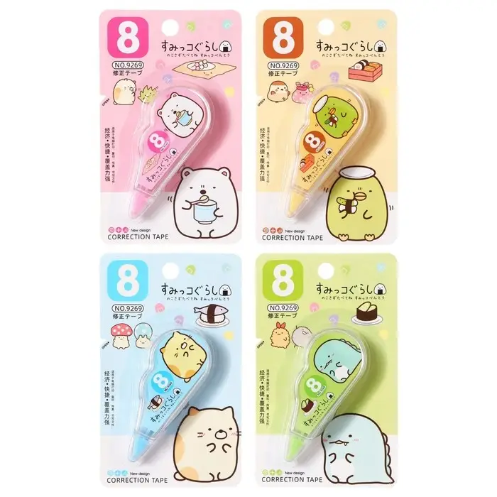 Корректор-лента 3 м х 5 мм, блистер, европодвес, корпус прозрачный с рисунком МИКС Корректор-лента 3 м х 5 мм, блистер, европодвес, корпус прозрачный с рисунком МИКС