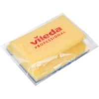 Губка Vileda Professional для ванной (синий абразив)13х16,5 см 535895