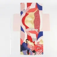 Коробка подарочная складная, упаковка, «I love you», 31 х 24.5 х 8 см