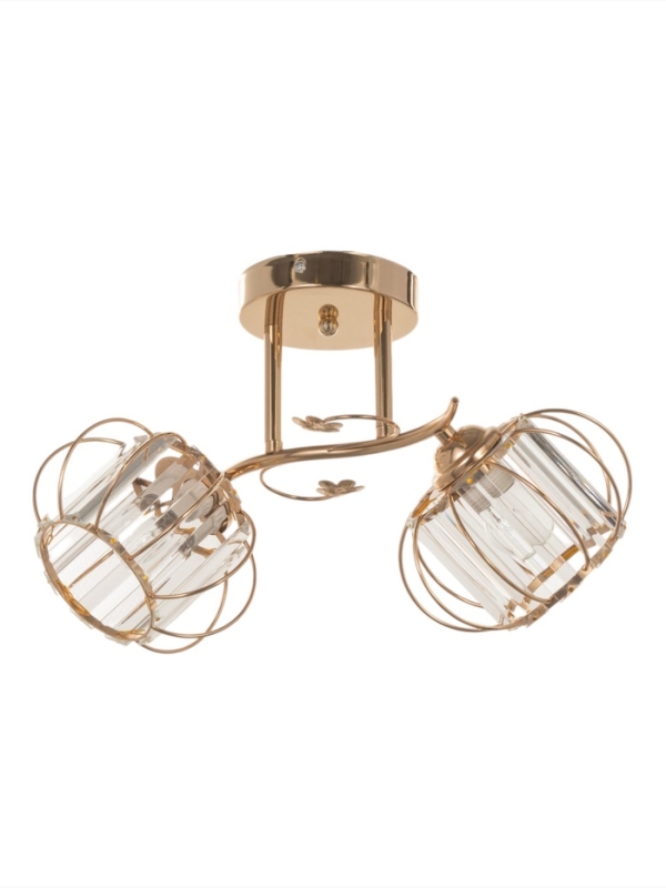 Люстра Люстра "Переливы" 2х40Вт Е27 золото