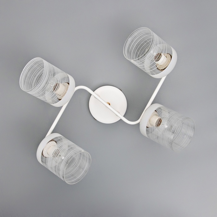 Люстра Люстра "Андо" 4хЕ27 40Вт бело-золотой 50х39х26 см