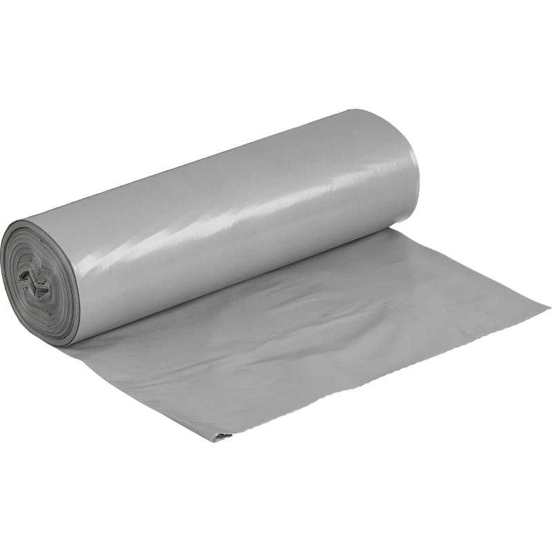 Мешки для мусора ПВД+добавка 240л 55мкм 10шт/рул серые 110х150см