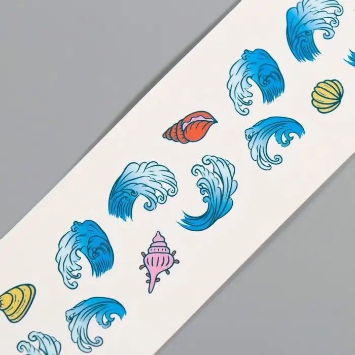 Переводная тату на тело цветная «Браслет. Ракушки», 20×3 см Переводная тату на тело цветная «Браслет. Ракушки», 20×3 см