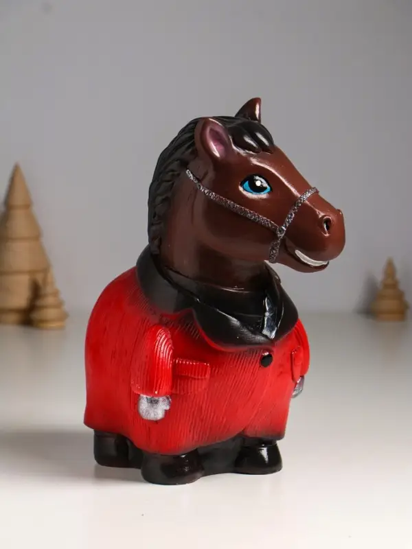 Копилка Копилка "Конь в пальто" 22,5х18х13 см, коричневый