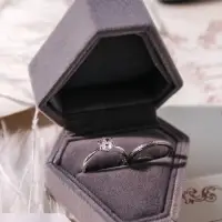 Футляр под серьги, кольцо &laquo;Кристалл&raquo;, бархатный, 6.5&times;6.4 см, серый