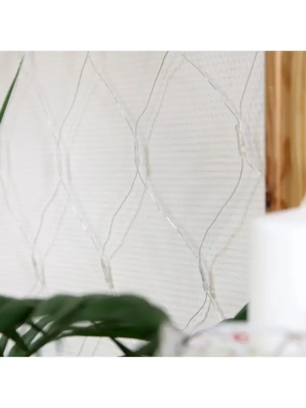 Гирлянда &laquo;Сеть&raquo; 1.6&times;1.6 м, IP20, прозрачная нить, 144 LED, 8 режимов, 220 В, свечение синее