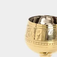 Рюмка &laquo;Рисунок&raquo;, 7&times;7&times;11 см, латунь