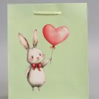 Пакет подарочный "Милый ушки" ламинированный 18 х 22,3 х 10 см