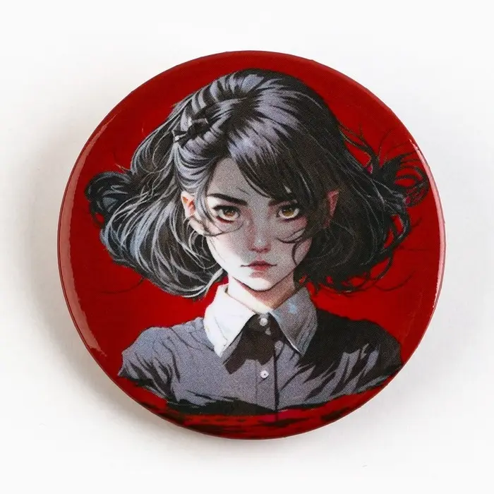 Значок металлический аниме , набор «Черно красный», d=38 мм, 4 шт. Значок металлический аниме , набор «Черно красный», d=38 мм, 4 шт.