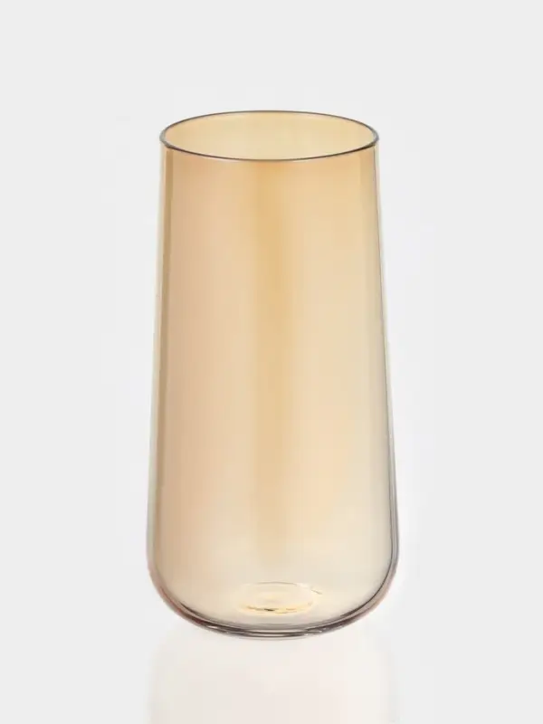 Стакан &laquo;Генуя&raquo;, 500 мл, 7.5&times;15 см, стекло, золотистый