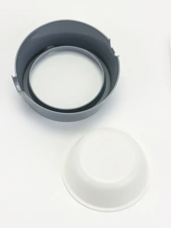 Лего-миска для животных ALTA, 300 мл, с наклоном, пластик, серая