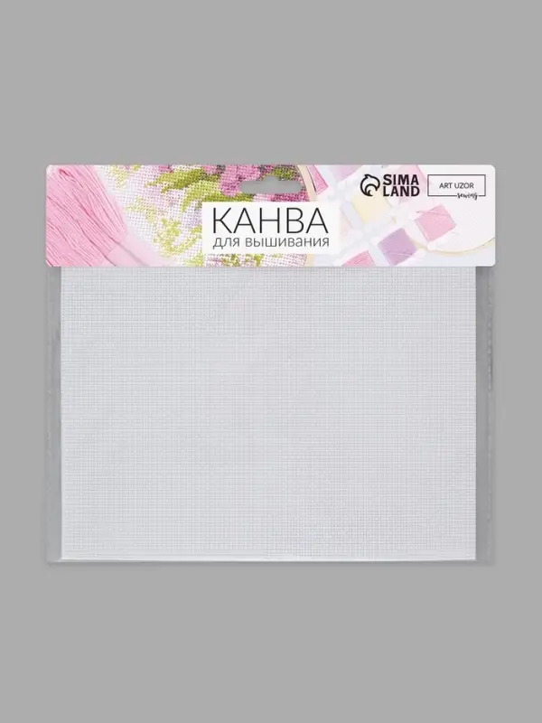 Канва для вышивания №18, 30&times;20 см, белая
