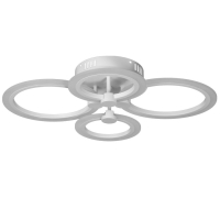 Люстра с ПДУ 59119/4WT LED 80Вт 3000-6000К диммер белый 60х40х10 см BayerLux