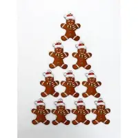 Подвеска новогодняя деревянная &laquo;Печенька&raquo;, набор 10 шт.