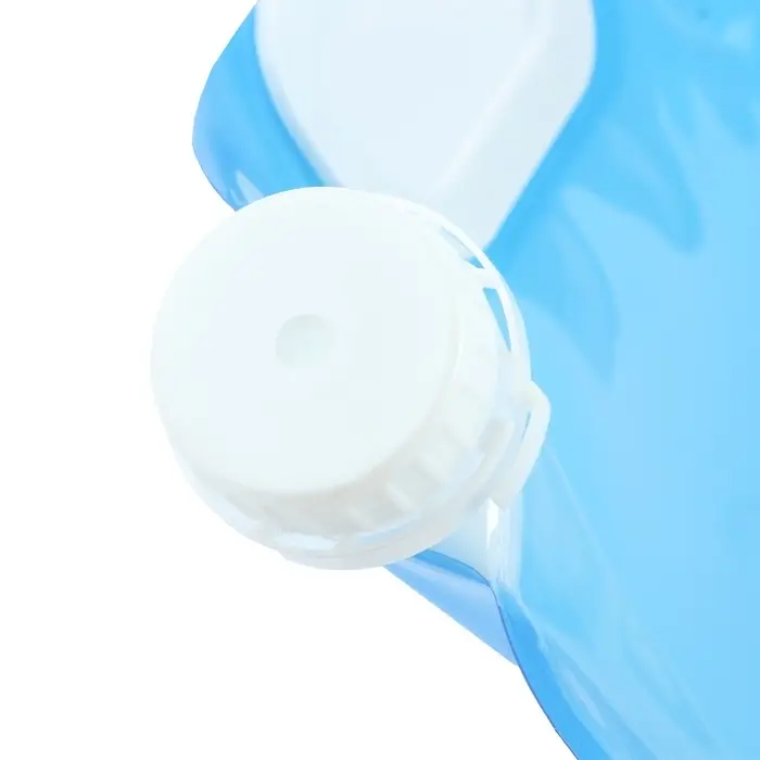 Складная канистра с клапаном 5 л, синяя, пластик