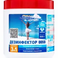 Медленный стабилизированный хлор Aqualeon комплексный таб. 20 г 0.5 кг