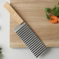 Нож для фигурной резки Доляна, 27&times;6 см, нержавеющая сталь, бежевый