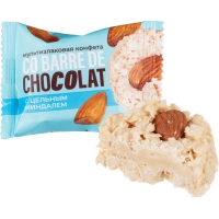 Конфеты Co barre de Chocolat мультиз. с цельн. минд. и с бел. кон. гл., 1кг