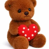 Мягкая игрушка "Мишка с сердечком" 30 см