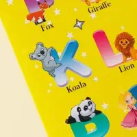 Детские развивающие наклейки «Английский алфавит», 24 × 37 см Детские развивающие наклейки «Английский алфавит», 24 × 37 см