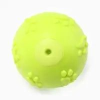 Игрушка для собак &laquo;Мяч-лапка&raquo;, 6 см, TPR, жёлтая