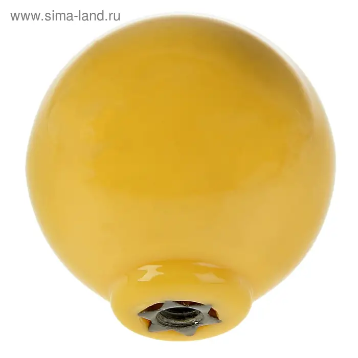 Ручка кнопка PLASTIC 008, пластиковая, желтая Ручка кнопка PLASTIC 008, пластиковая, желтая