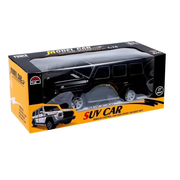 Машина радиоуправляемая «Внедорожник», на батарейках, цвет чёрный Машина радиоуправляемая «Внедорожник», на батарейках, цвет чёрный